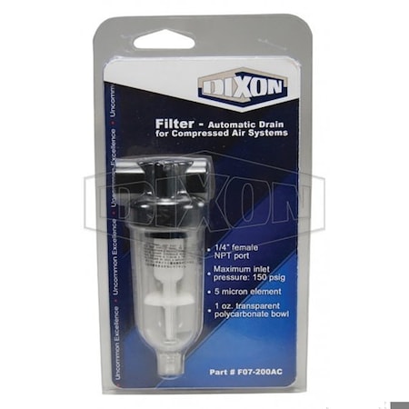 Dixon PNEUMATIC DISPLAY 1/4 in SERIES1 CARDED MINI PND-F07-200AC